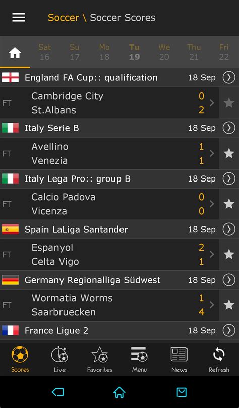 live scores mobi.